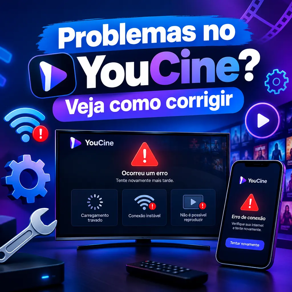 Problemas comuns do YouCine e como corrigi-los